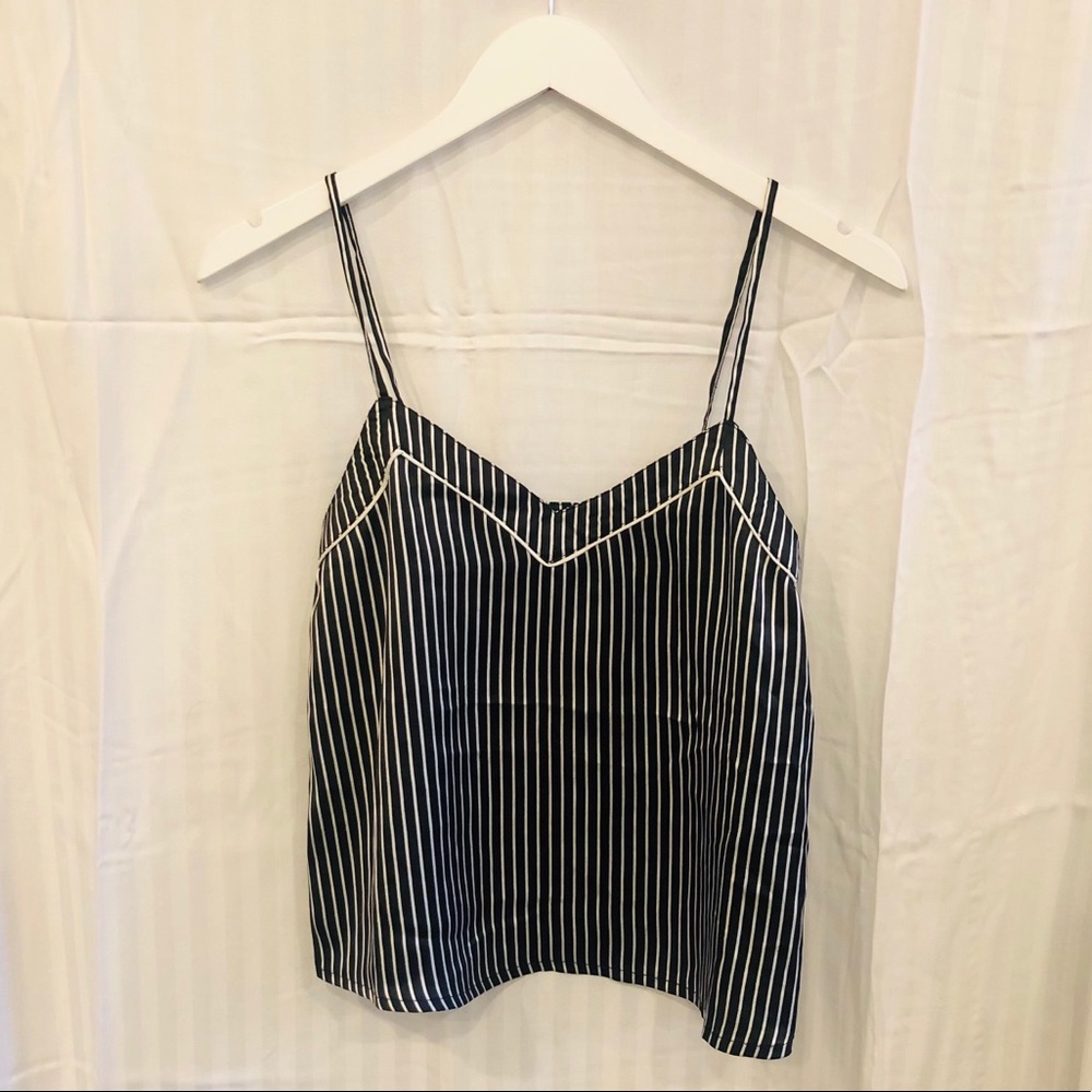 TOPSHOP black and white tank top size 2